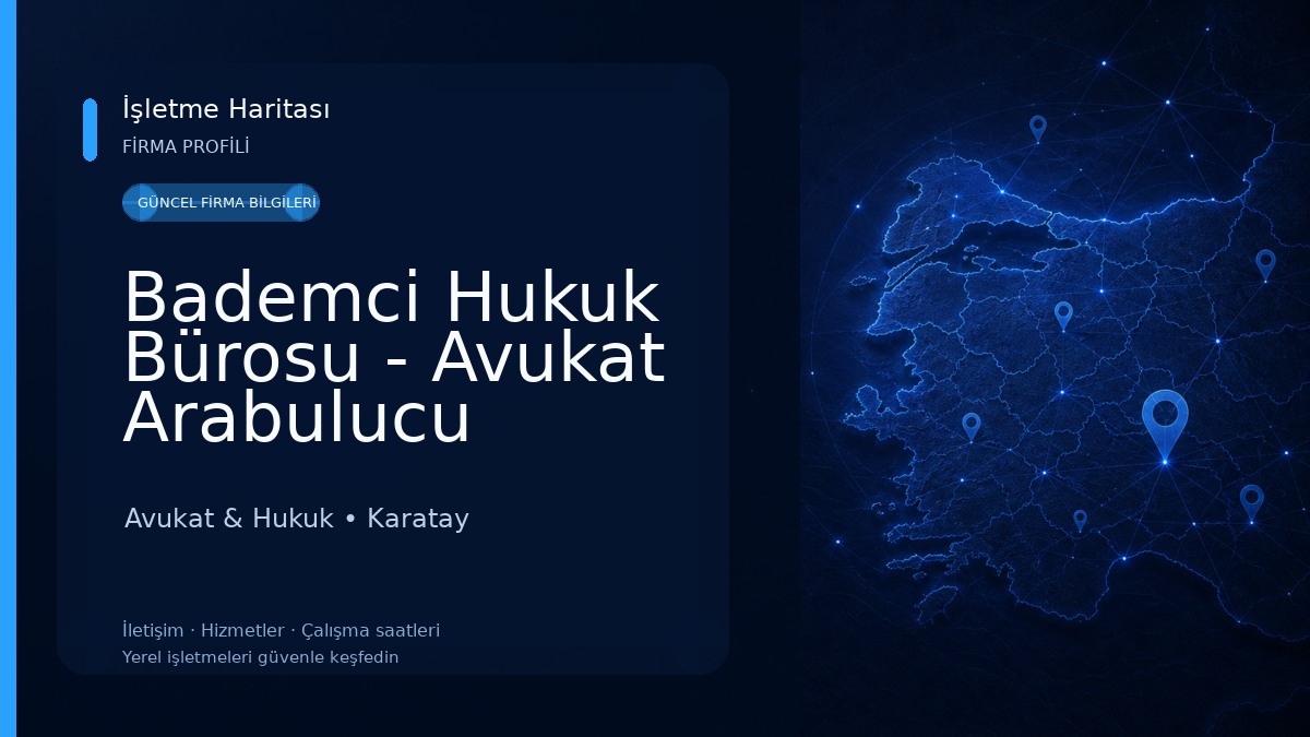 Bademci Hukuk Bürosu - Avukat Arabulucu Recep BADEMCİ - Konya Avukat - Konya İş Avukatı - Konya Boşanma, Kira, Ceza Avukatı