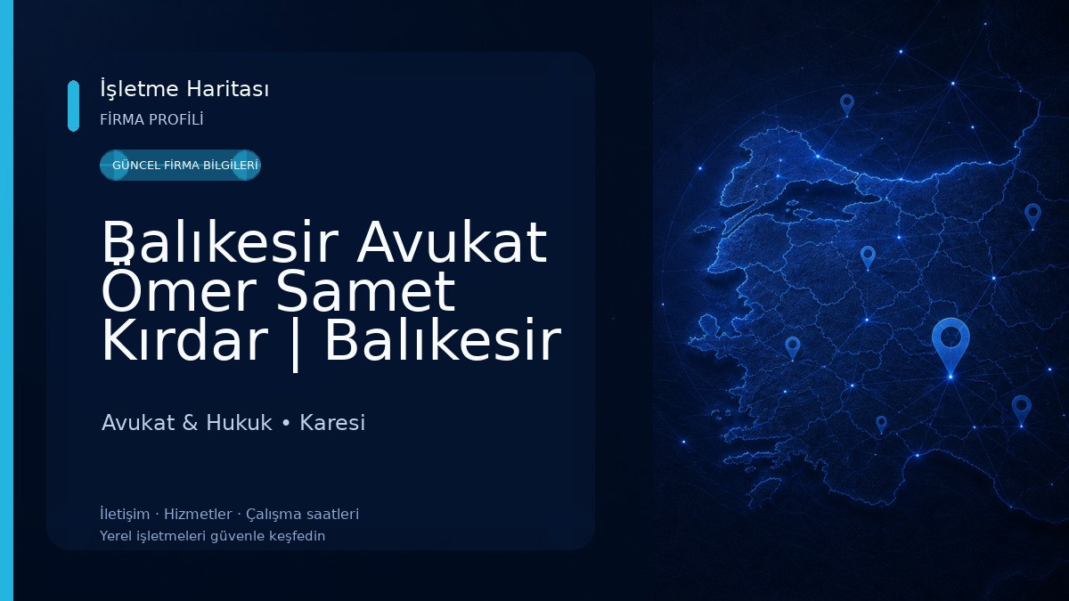Balıkesir Avukat Ömer Samet Kırdar | Balıkesir Ceza Avukatı | Balıkesir Boşanma Avukatı | Miras,Gayrimenkul Avukatı Avukat & Hukuk