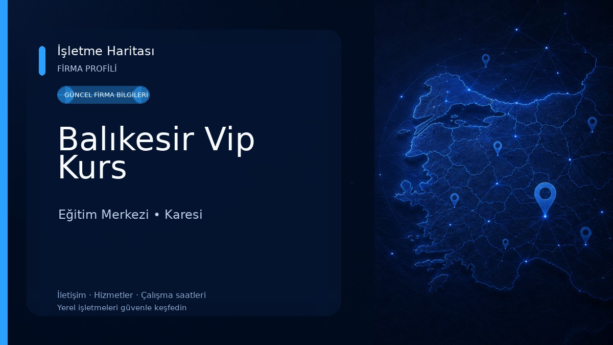 Balıkesir Vip Kurs