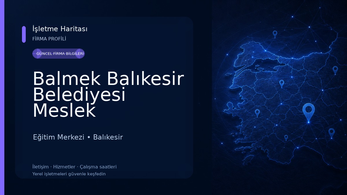 Balmek Balıkesir Belediyesi Meslek Edindirme Kursu