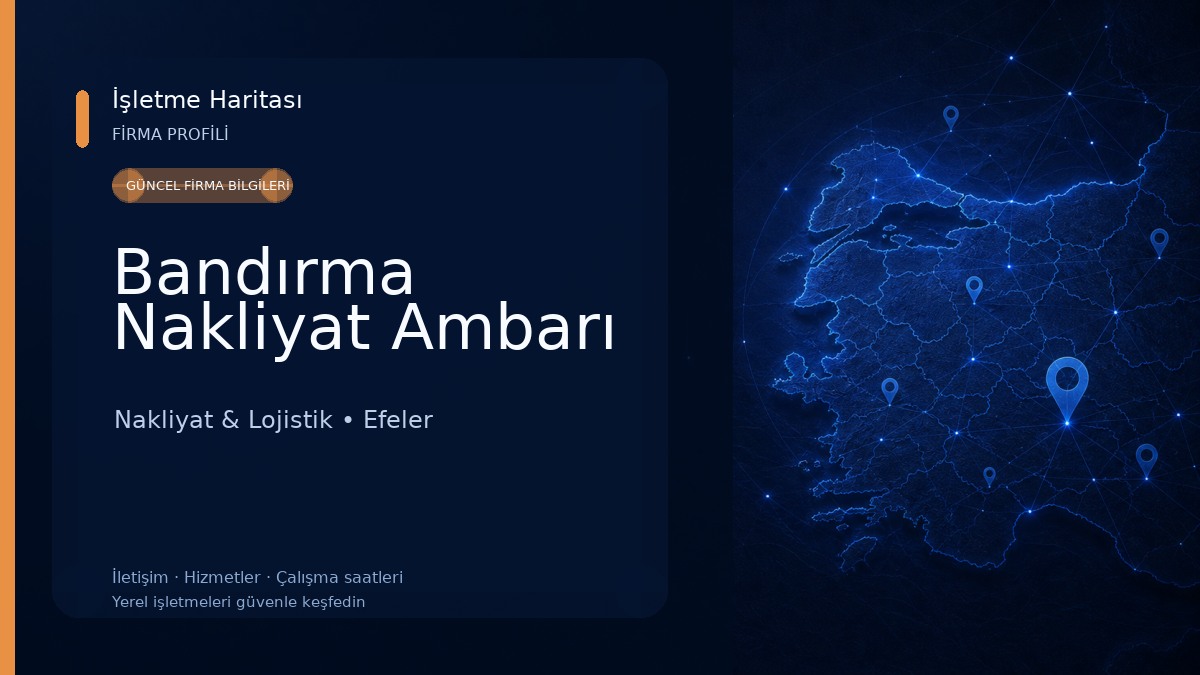 Bandırma Nakliyat Ambarı Nakliyat & Lojistik