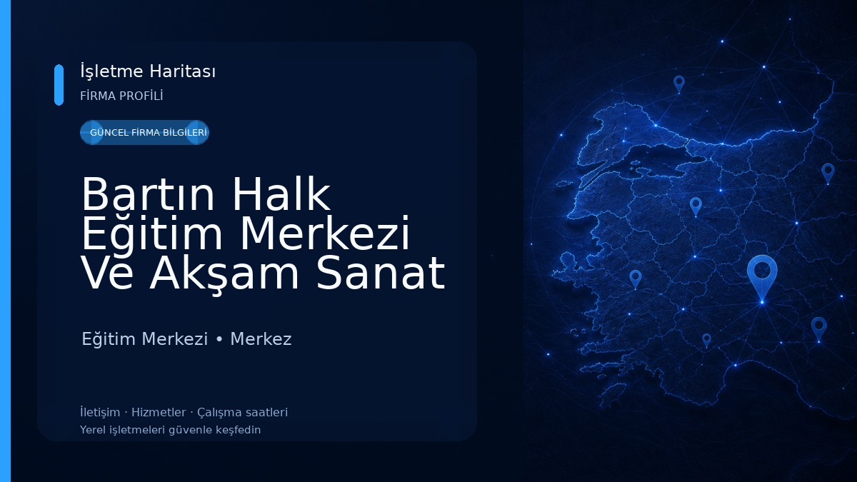 Bartın Halk Eğitim Merkezi Ve Akşam Sanat Okulu
