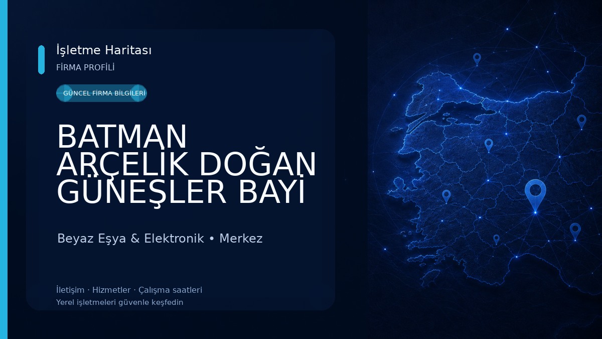 BATMAN ARÇELİK DOĞAN GÜNEŞLER BAYİ VE MANOLYA MASA BAYİ Beyaz Eşya & Elektronik