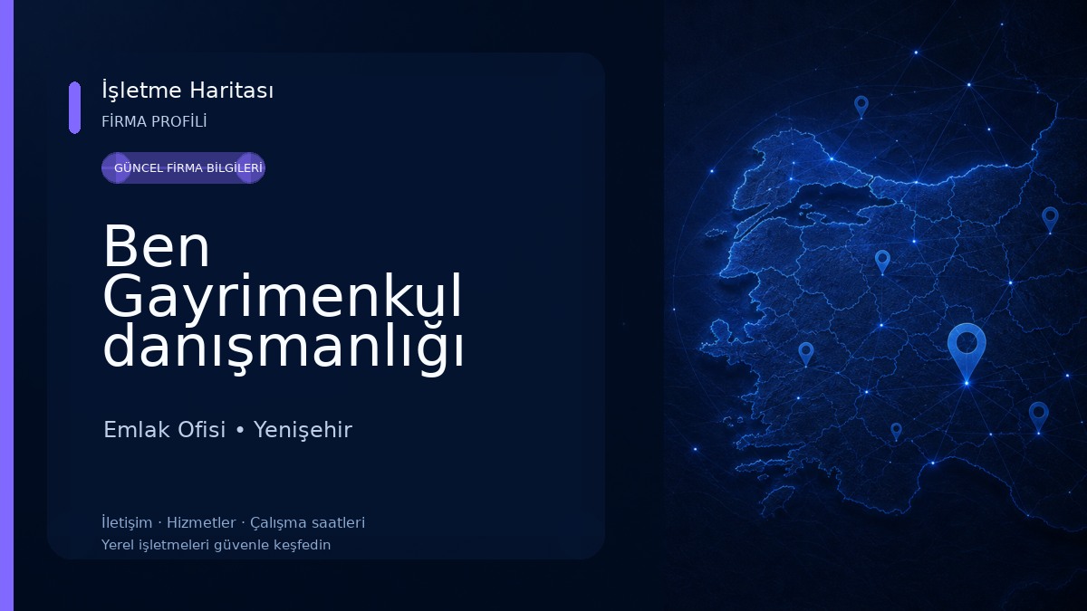 Ben Gayrimenkul danışmanlığı Emlak Ofisi