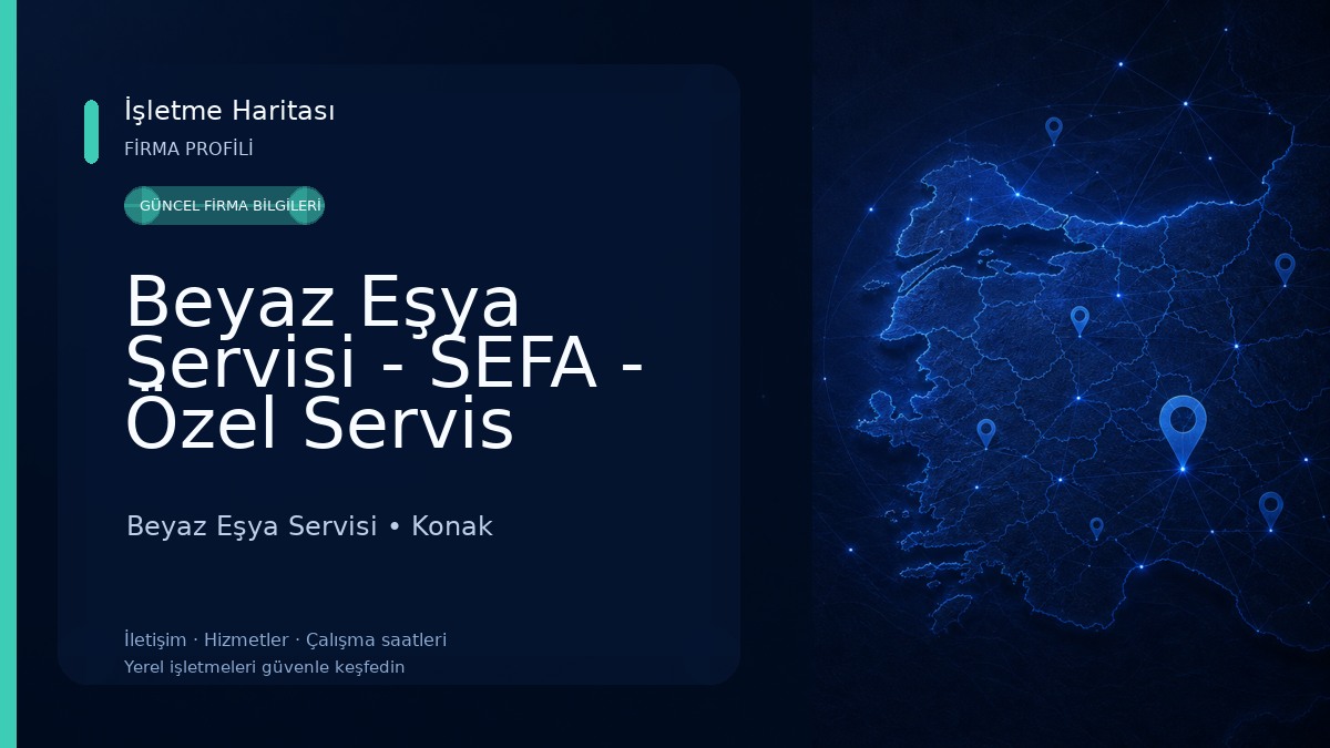 Beyaz Eşya Servisi - SEFA - Özel Servis 