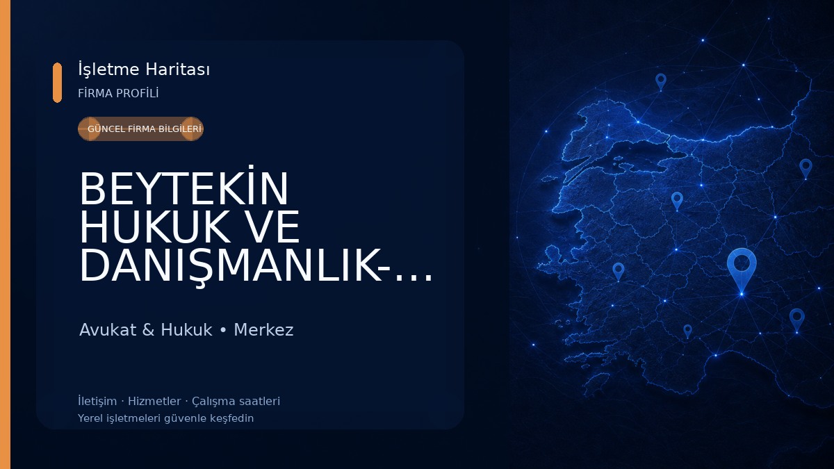 BEYTEKİN HUKUK VE DANIŞMANLIK-AV.YUNUS BEYTEKİN 