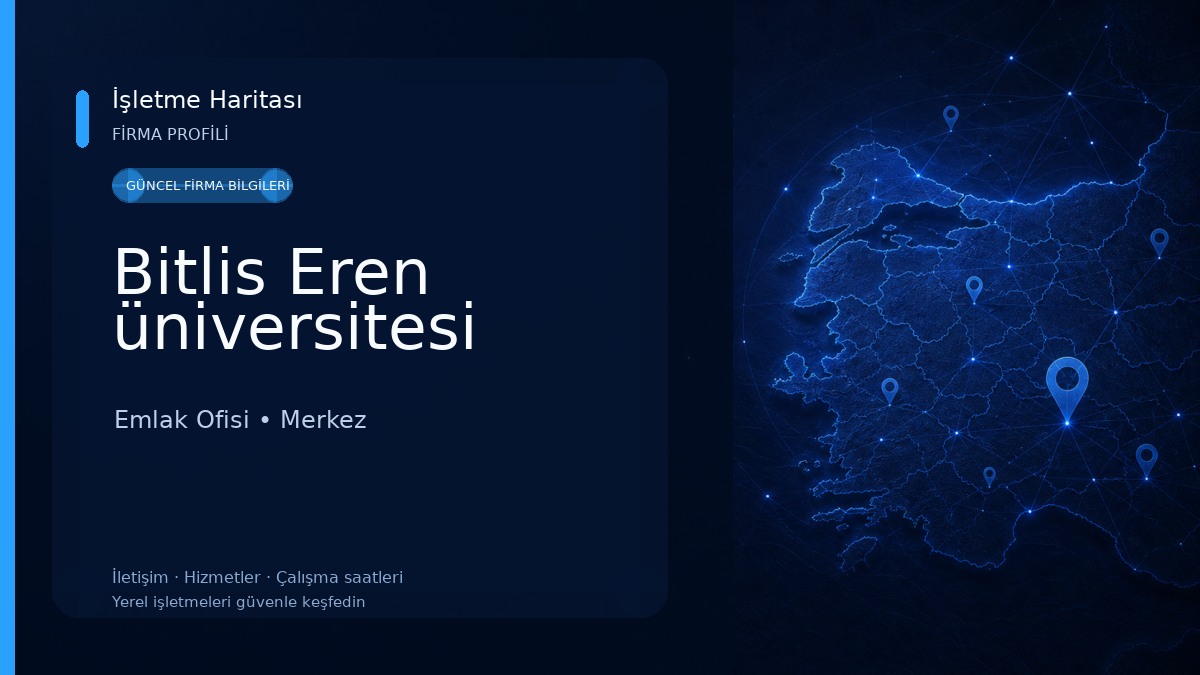 Bitlis Eren üniversitesi 