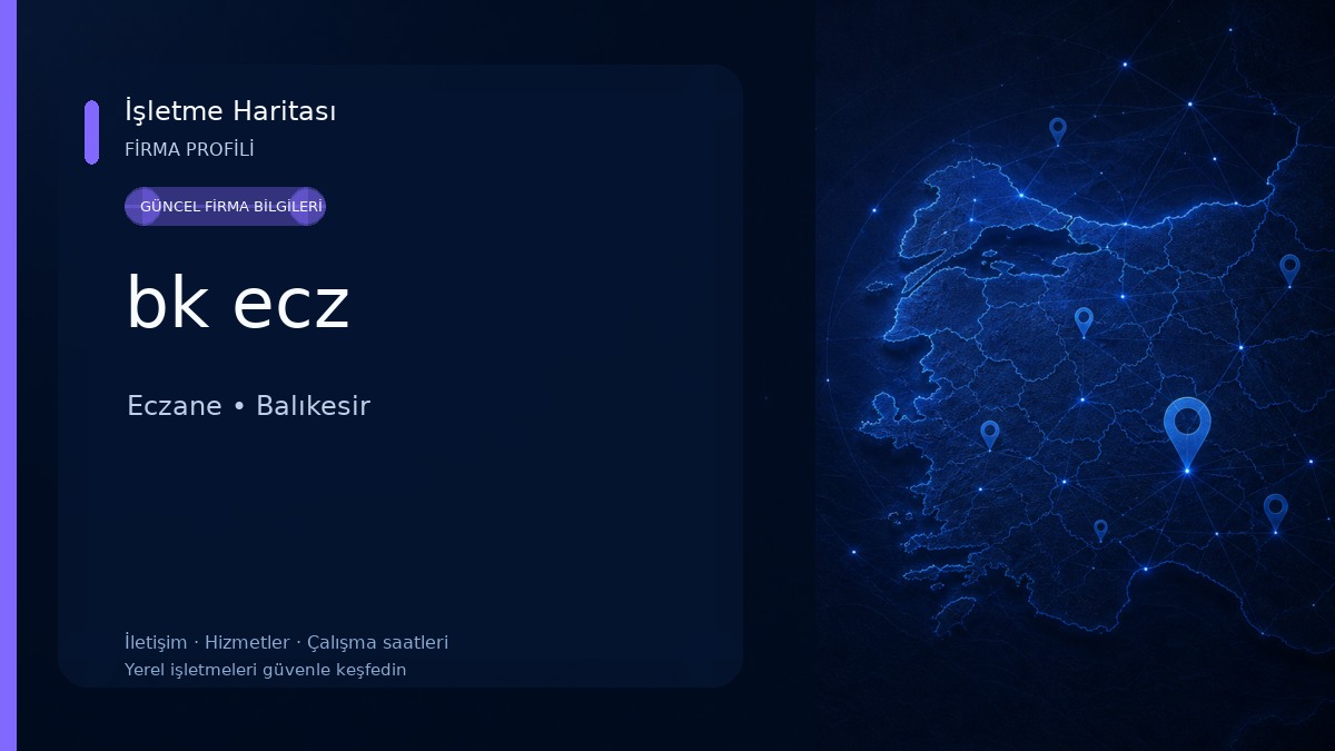 bk ecz Eczane