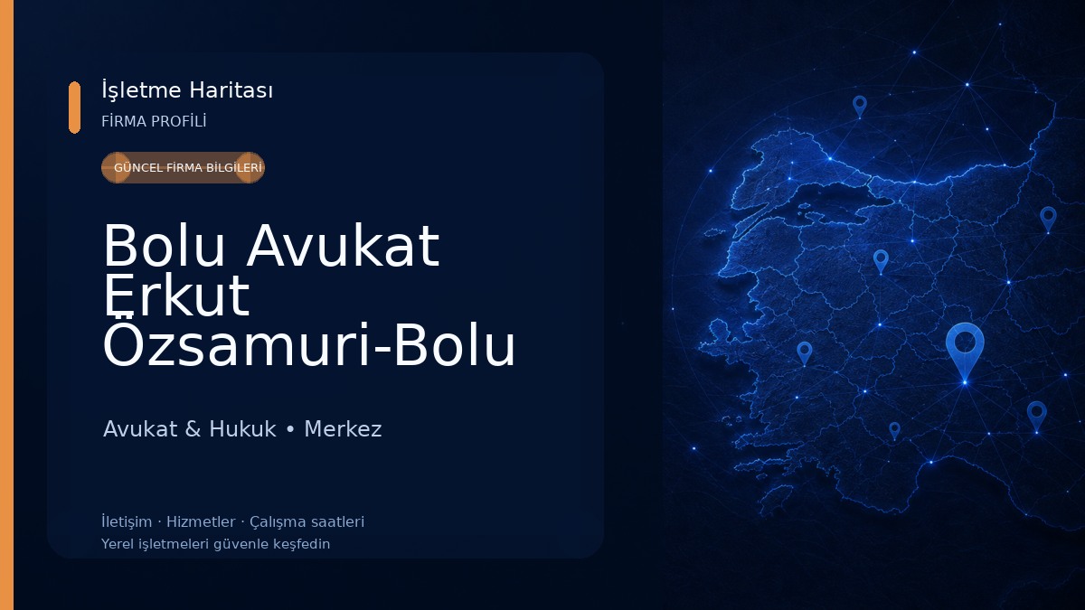 Bolu Avukat Erkut Özsamuri-Bolu Boşanma Avukatı,Ceza Avukatı,Nafaka Avukatı,İş Avukatı,Kira Avukatı,İcra Avukatı,Tapu Avukatı Avukat & Hukuk