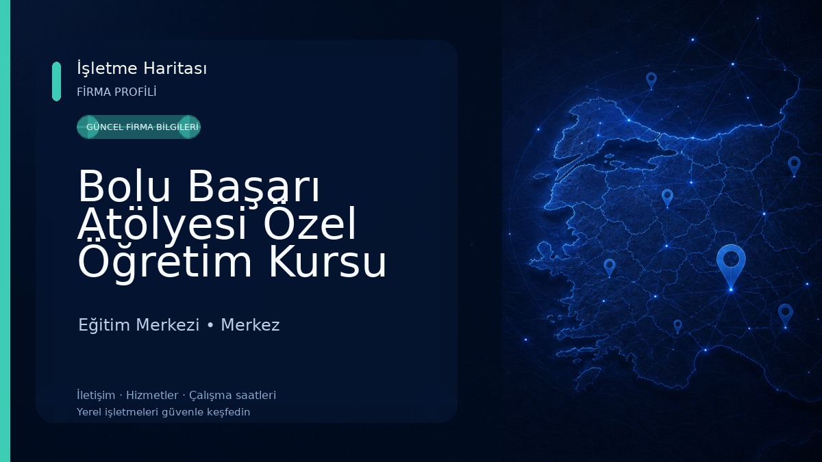 Bolu Başarı Atölyesi Özel Öğretim Kursu Eğitim Merkezi