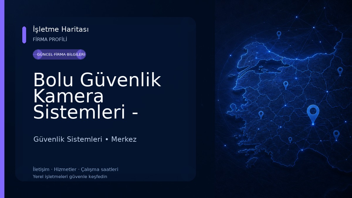 Bolu Güvenlik Kamera Sistemleri - Genç Güvenlik Güvenlik Sistemleri