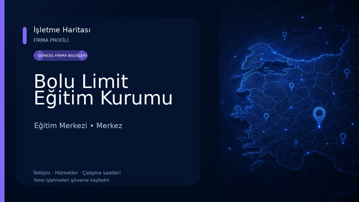Bolu Limit Eğitim Kurumu Eğitim Merkezi