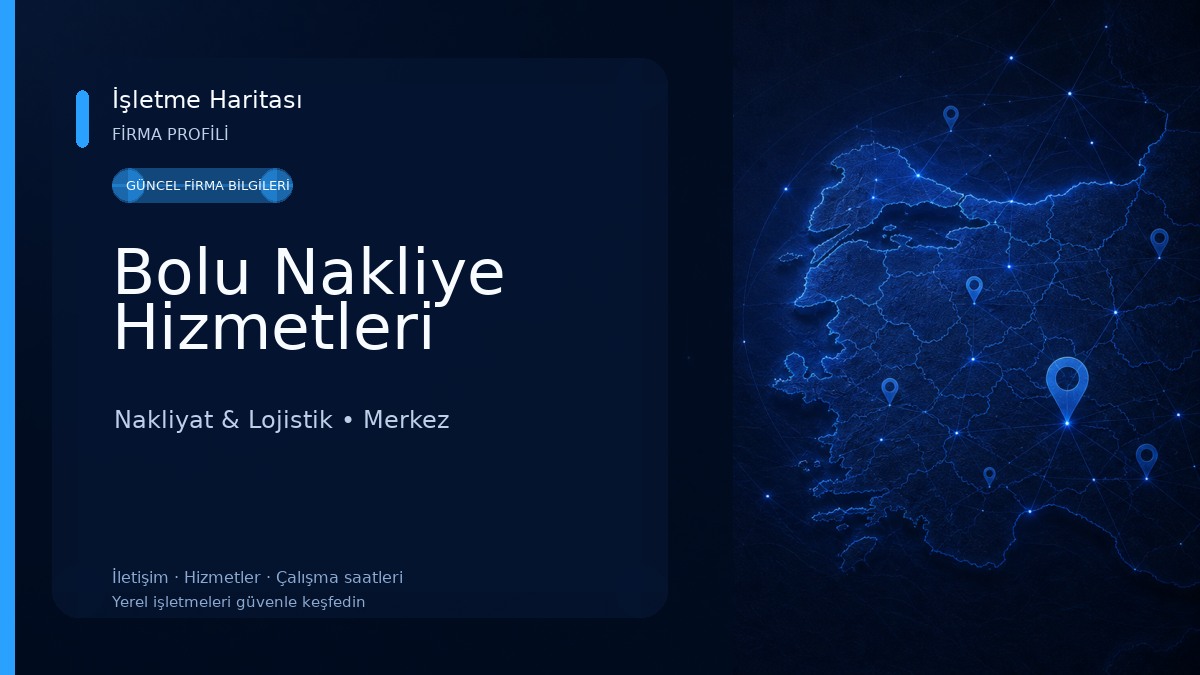 Bolu Nakliye Hizmetleri 