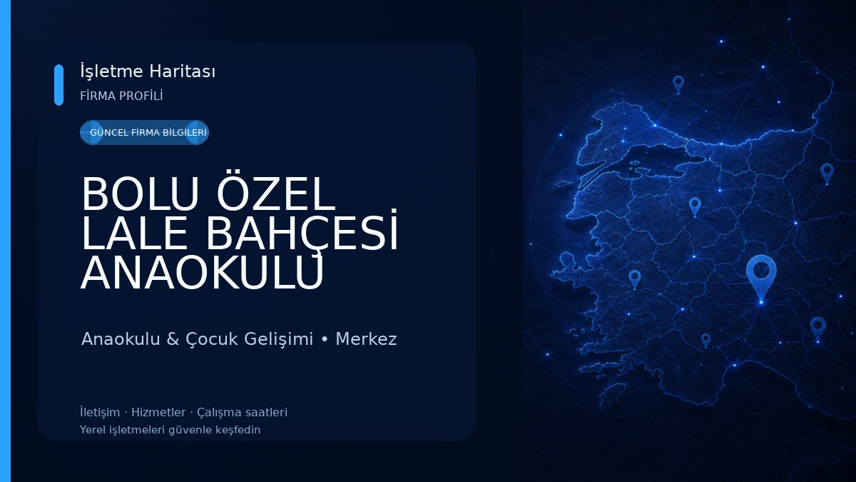 BOLU ÖZEL LALE BAHÇESİ ANAOKULU Anaokulu & Çocuk Gelişimi
