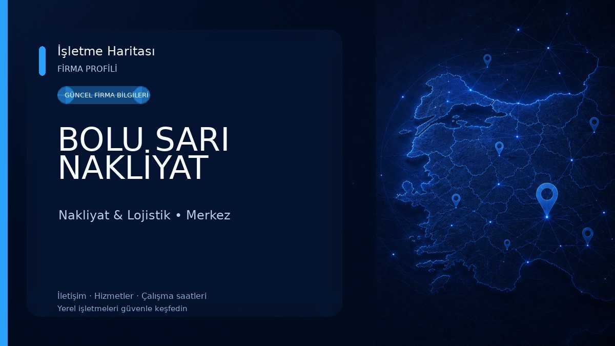 BOLU SARI NAKLİYAT Nakliyat & Lojistik