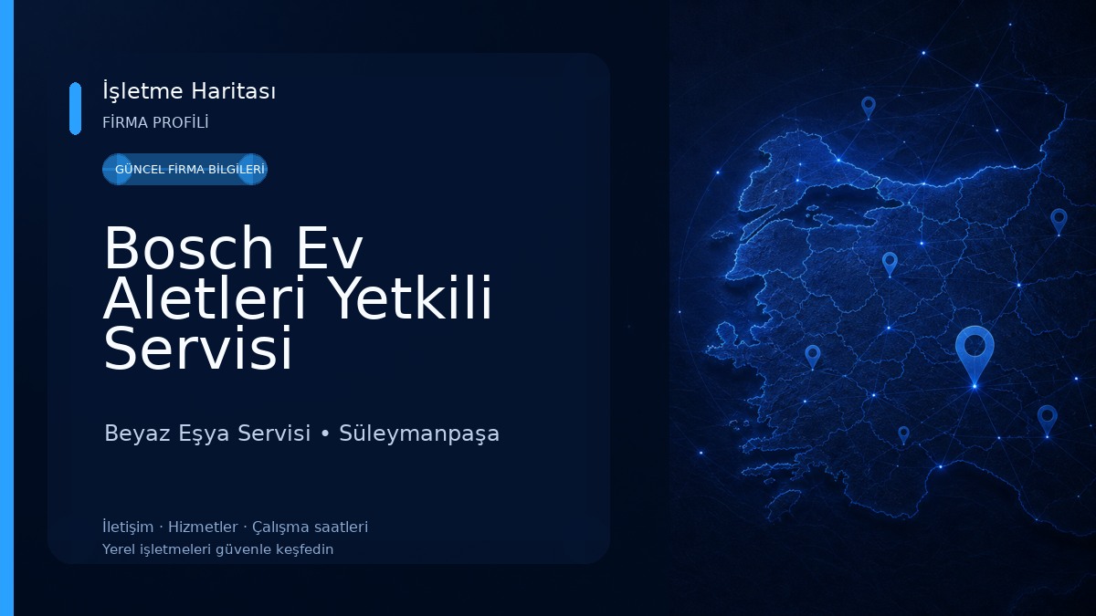 Bosch Ev Aletleri Yetkili Servisi Beyaz Eşya Servisi