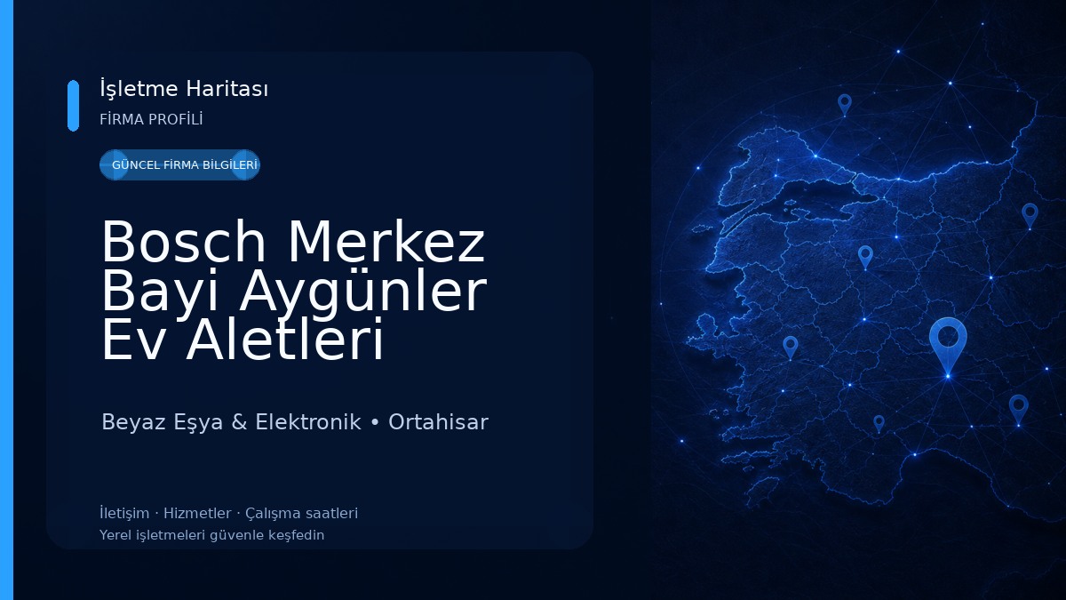 Bosch Merkez Bayi Aygünler Ev Aletleri 