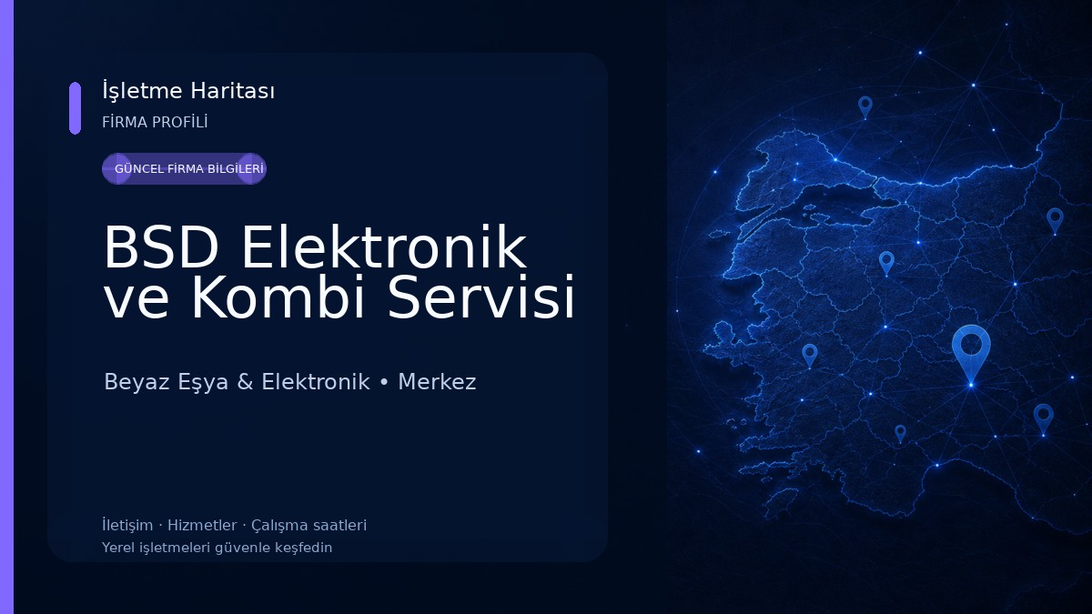 BSD Elektronik ve Kombi Servisi Beyaz Eşya & Elektronik