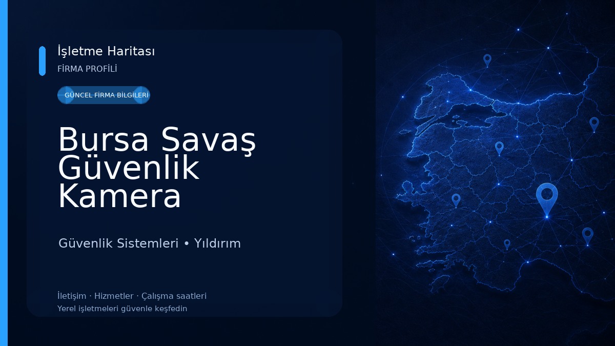 Bursa Savaş Güvenlik Kamera Sistemleri Güvenlik Sistemleri
