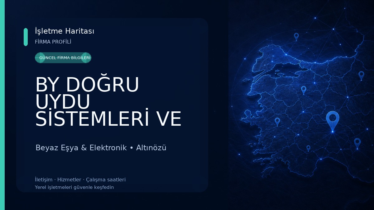 BY DOĞRU UYDU SİSTEMLERİ VE ELEKTRONİK