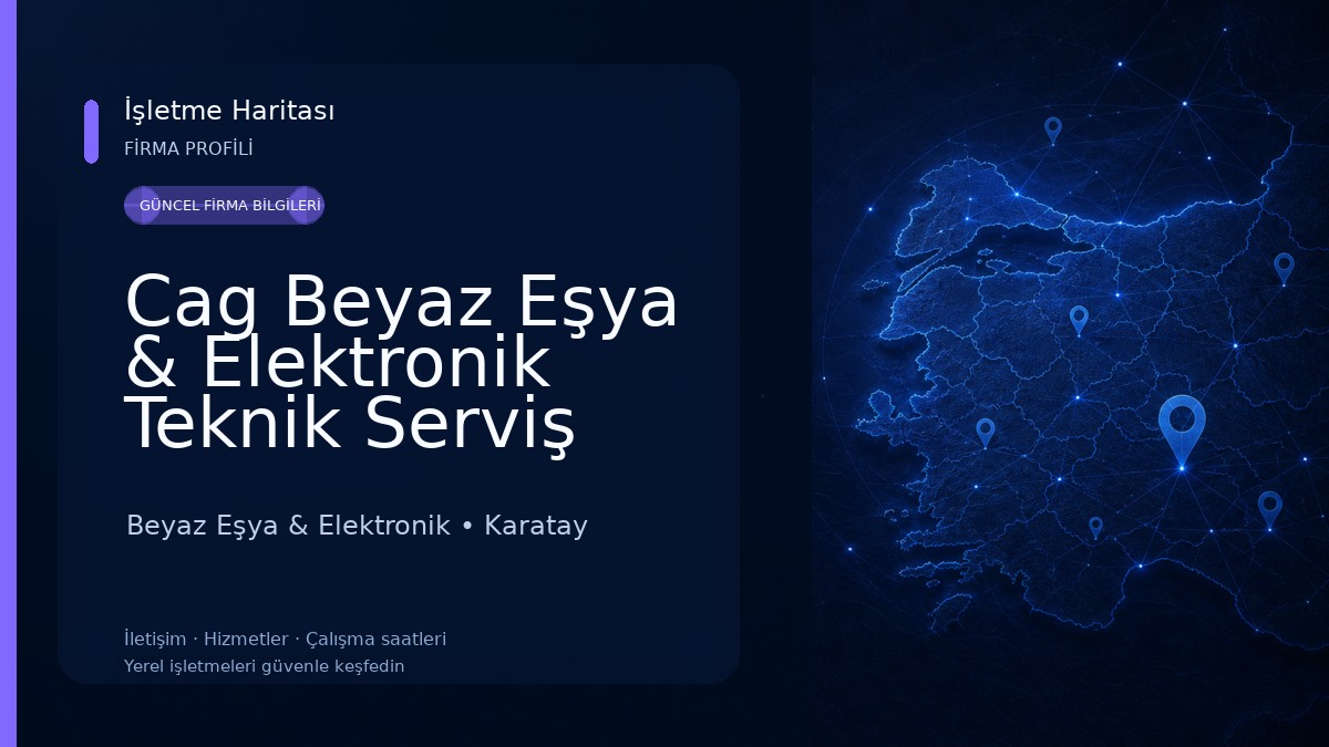 Cag Beyaz Eşya & Elektronik Teknik Serviş