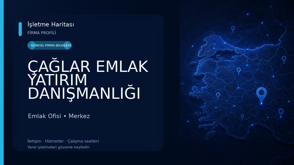 ÇAĞLAR EMLAK YATIRIM DANIŞMANLIĞI ÇANAKKALE Emlak Ofisi