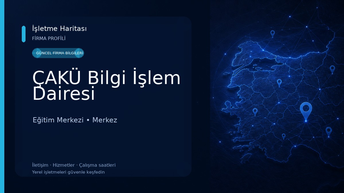 ÇAKÜ Bilgi İşlem Dairesi Eğitim Merkezi