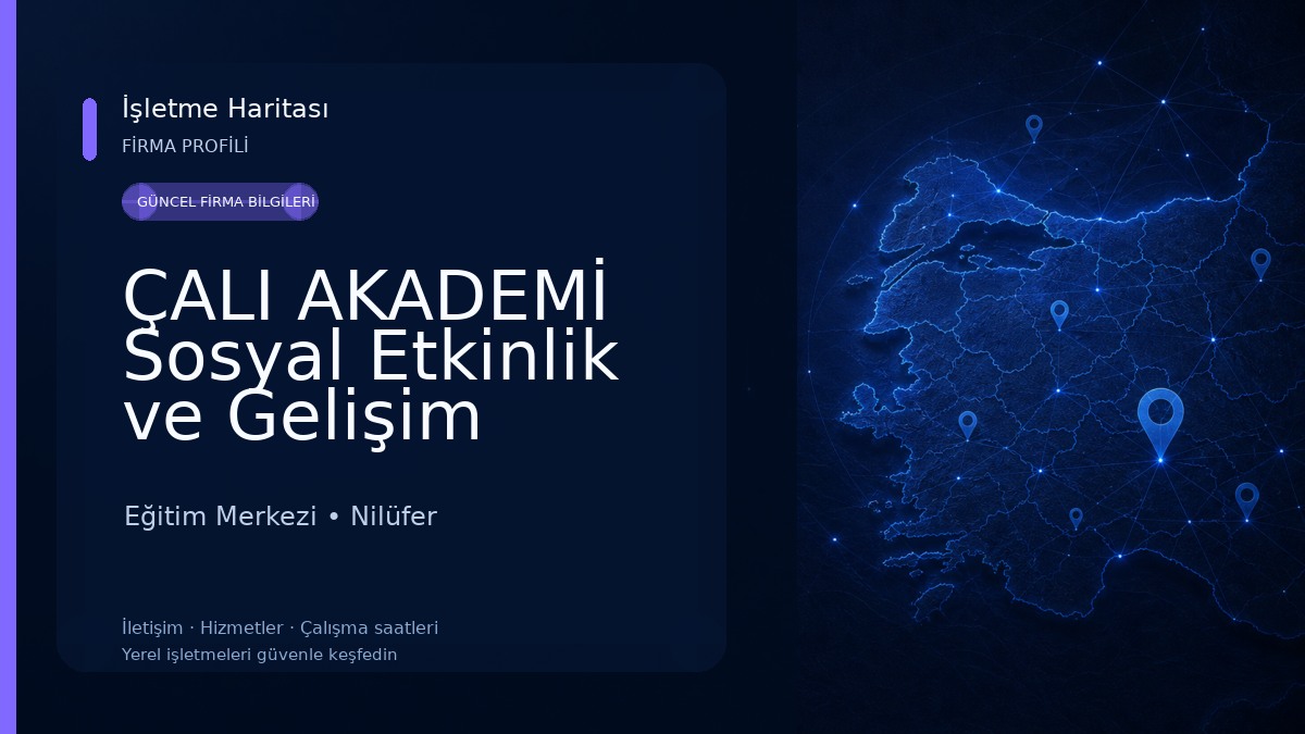 ÇALI AKADEMİ Sosyal Etkinlik ve Gelişim Merkezi Eğitim Merkezi
