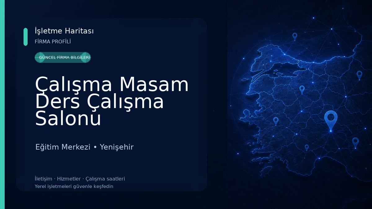 Çalışma Masam Ders Çalışma Salonu 