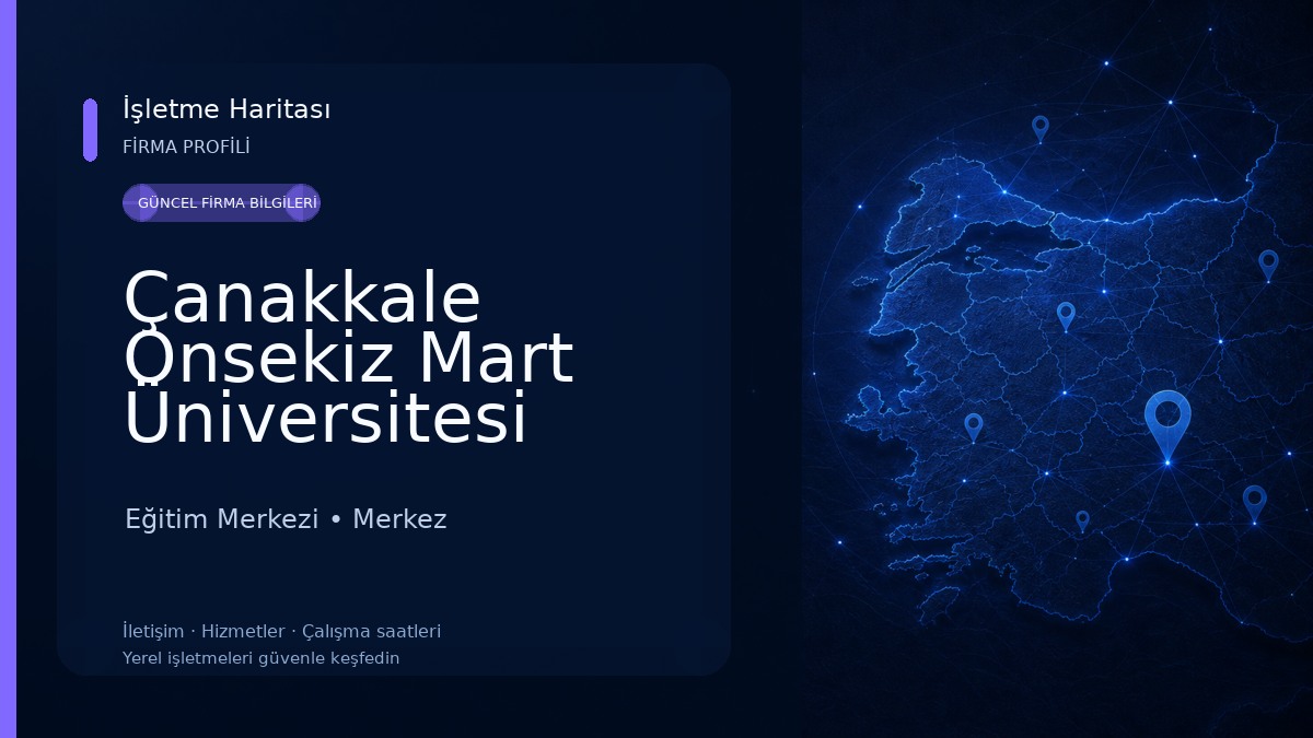 Çanakkale Onsekiz Mart Üniversitesi Eğitim Fakültesi