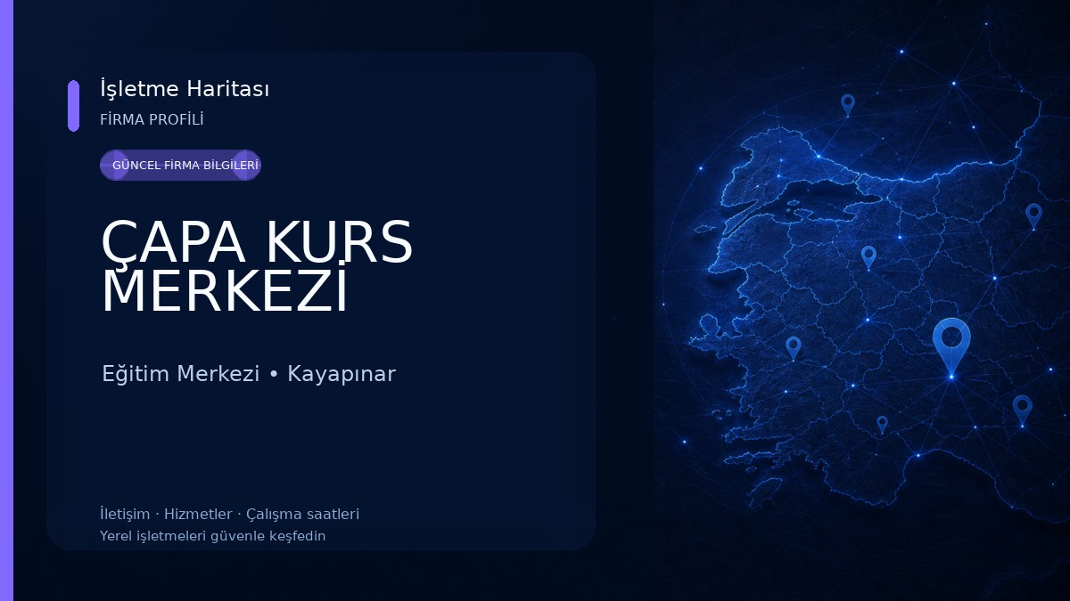 ÇAPA KURS MERKEZİ Eğitim Merkezi