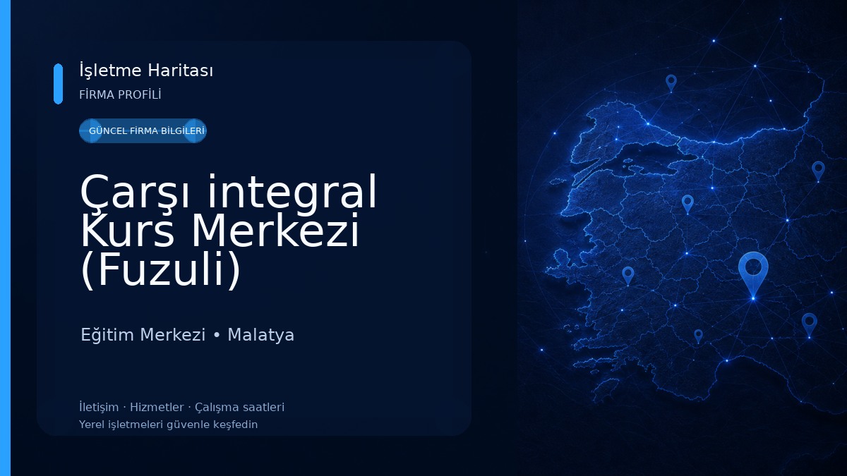 Çarşı integral Kurs Merkezi (Fuzuli) Eğitim Merkezi