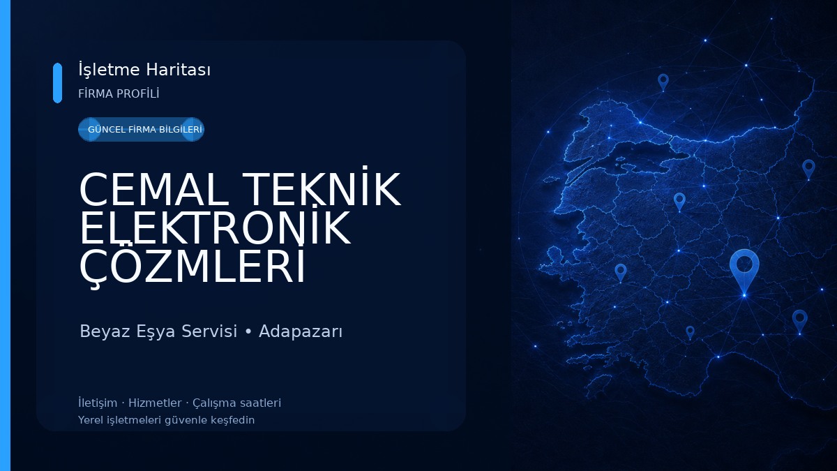 CEMAL TEKNİK ELEKTRONİK ÇÖZMLERİ /KOMBİ /KLİMA/BEYAZ EŞYA YEDEK PARÇA