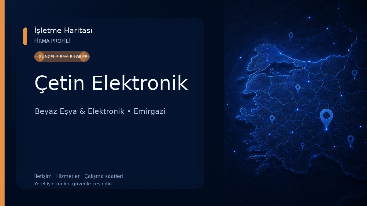 Çetin Elektronik Beyaz Eşya & Elektronik