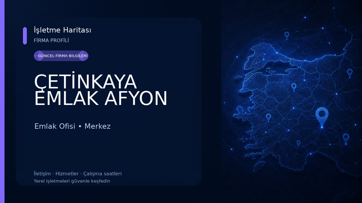 ÇETİNKAYA EMLAK AFYON