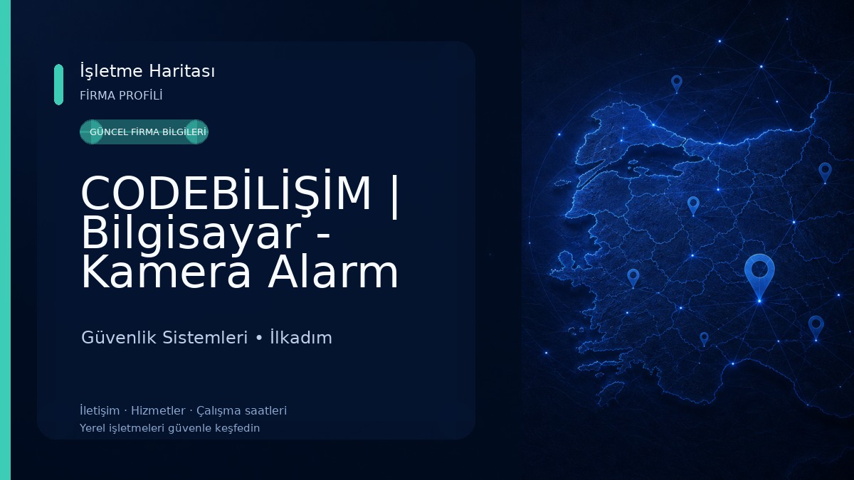 CODEBİLİŞİM | Bilgisayar - Kamera Alarm Güvenlik l SAMSUN Güvenlik Sistemleri