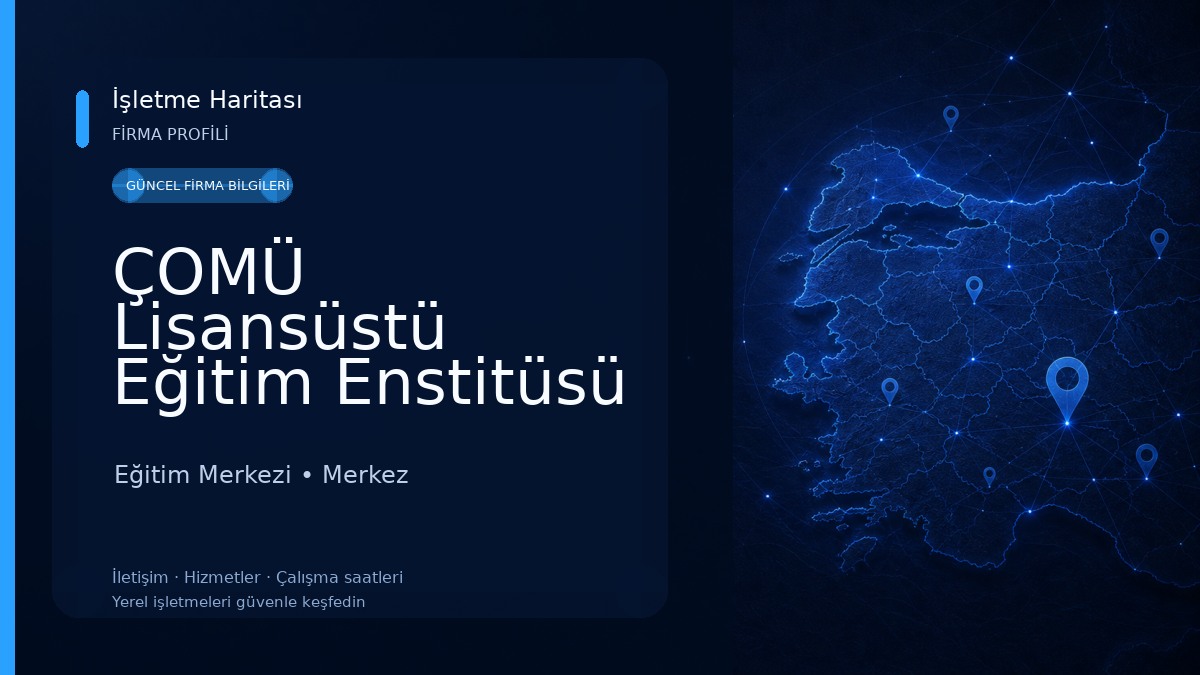 ÇOMÜ Lisansüstü Eğitim Enstitüsü