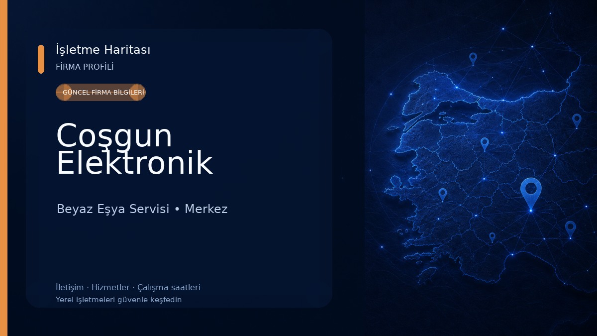 Coşgun Elektronik Beyaz Eşya Servisi