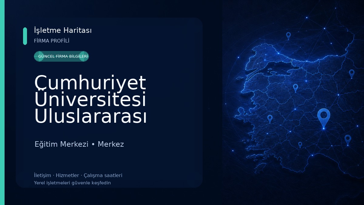Cumhuriyet Üniversitesi Uluslararası Öğrenci Ofisi Eğitim Merkezi