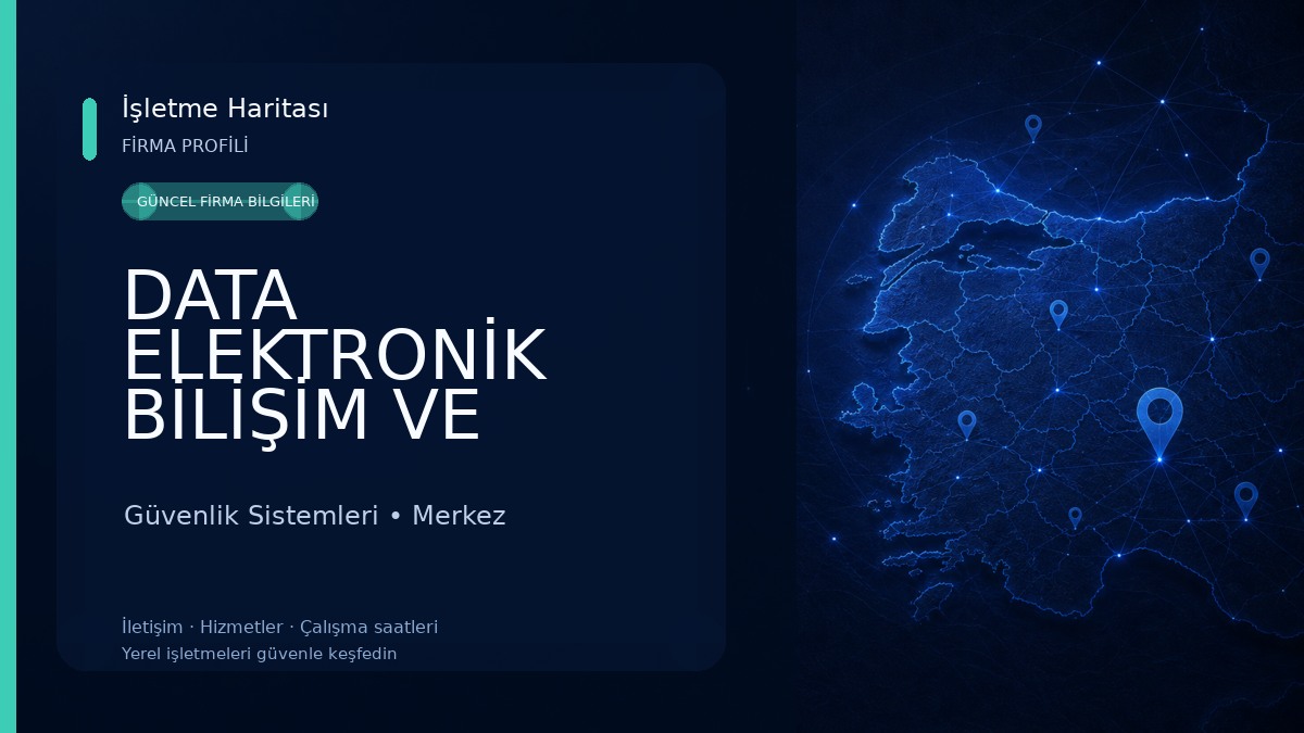 DATA ELEKTRONİK BİLİŞİM VE GÜVENLİK SİSTEMLERİ Güvenlik Sistemleri