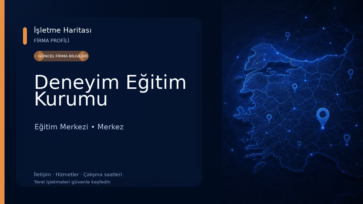 Deneyim Eğitim Kurumu Eğitim Merkezi