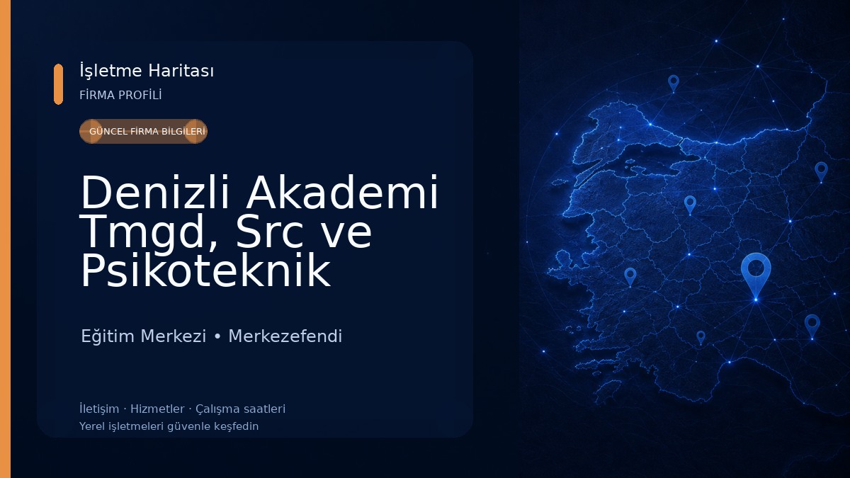 Denizli Akademi Tmgd, Src ve Psikoteknik Kursu Eğitim Merkezi