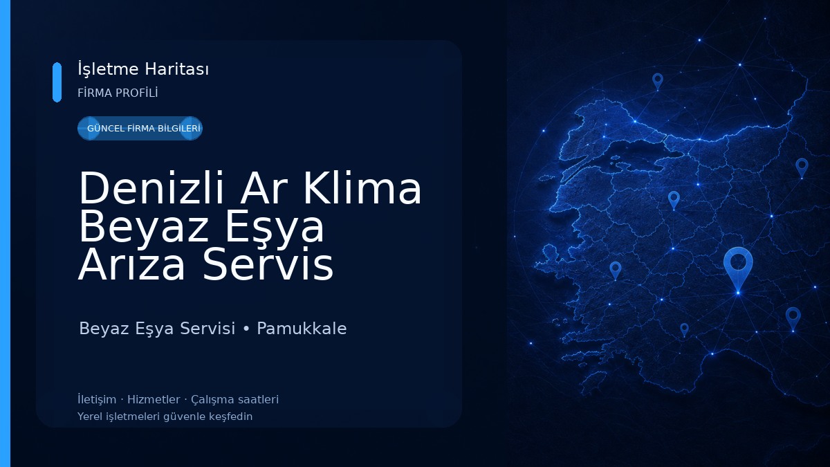Denizli Ar Klima Beyaz Eşya Arıza Servis Montaj