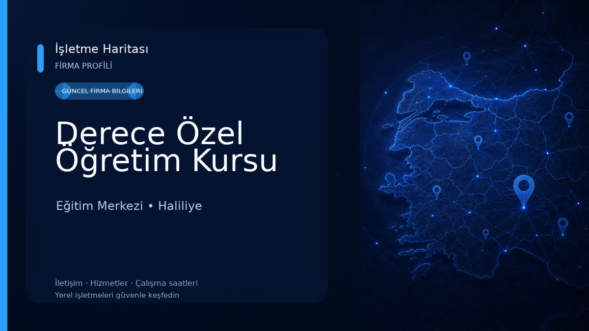 Derece Özel Öğretim Kursu Eğitim Merkezi