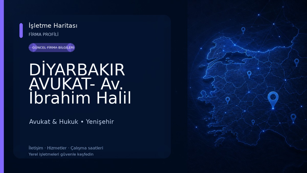 DİYARBAKIR AVUKAT- Av. İbrahim Halil YILDIZ Avukat & Hukuk
