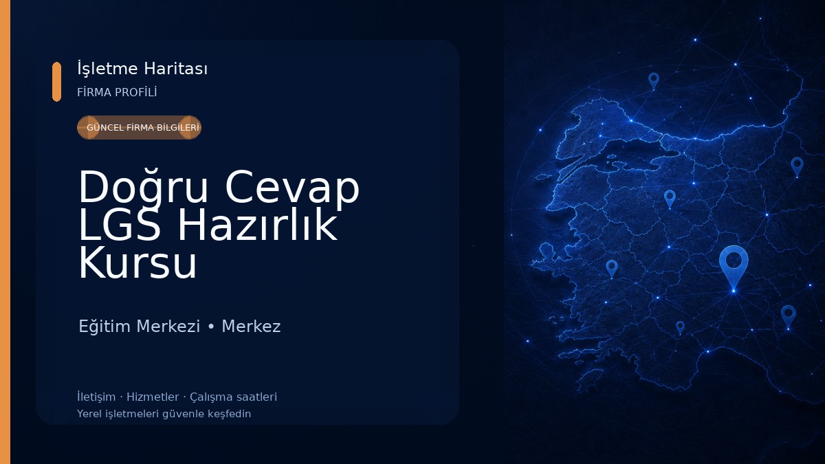 Doğru Cevap LGS Hazırlık Kursu Eğitim Merkezi