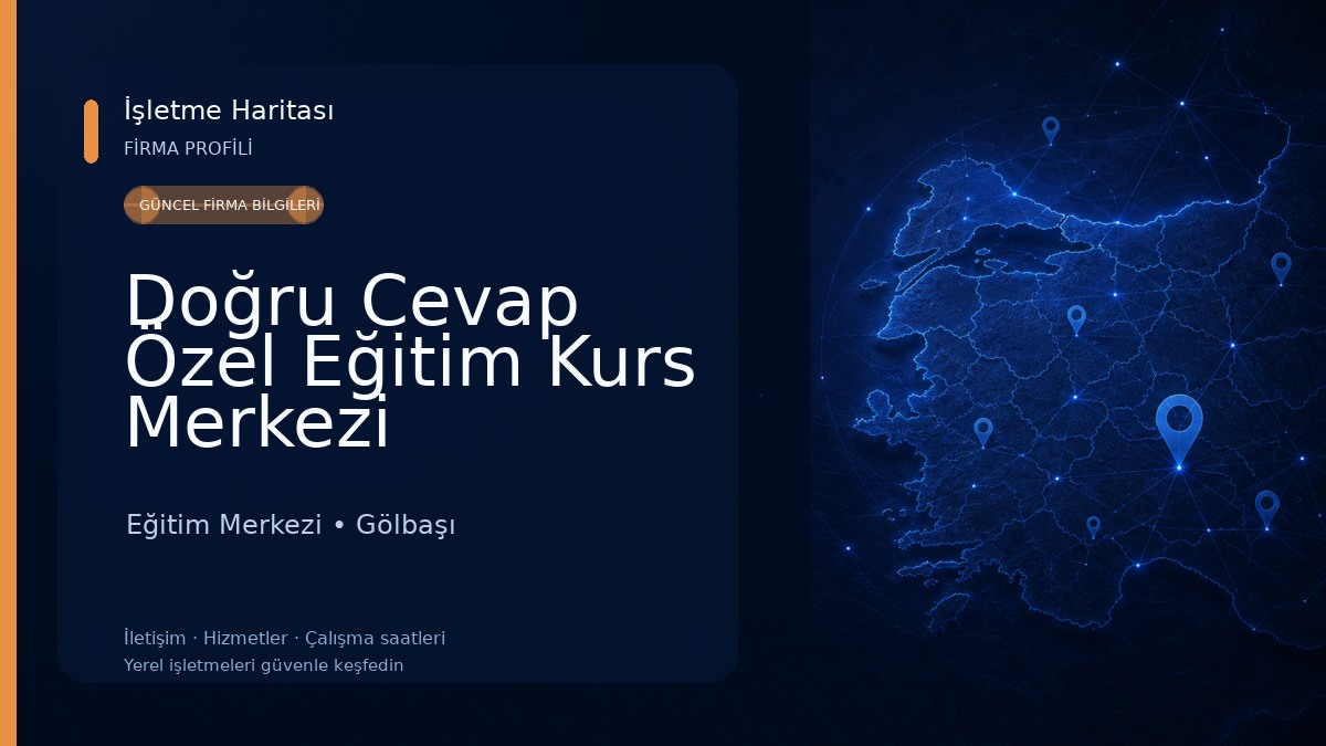 Doğru Cevap Özel Eğitim Kurs Merkezi