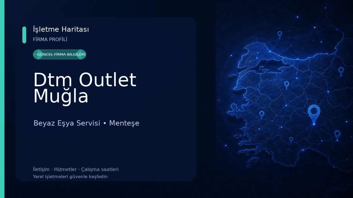 Dtm Outlet Muğla Beyaz Eşya Servisi