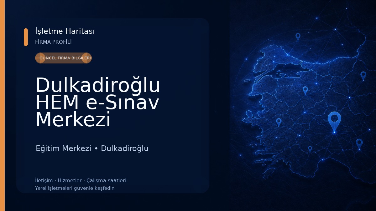 Dulkadiroğlu HEM e-Sınav Merkezi