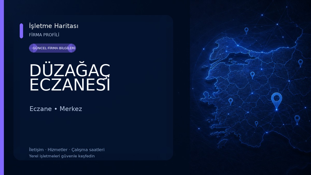 DÜZAĞAÇ ECZANESİ Eczane